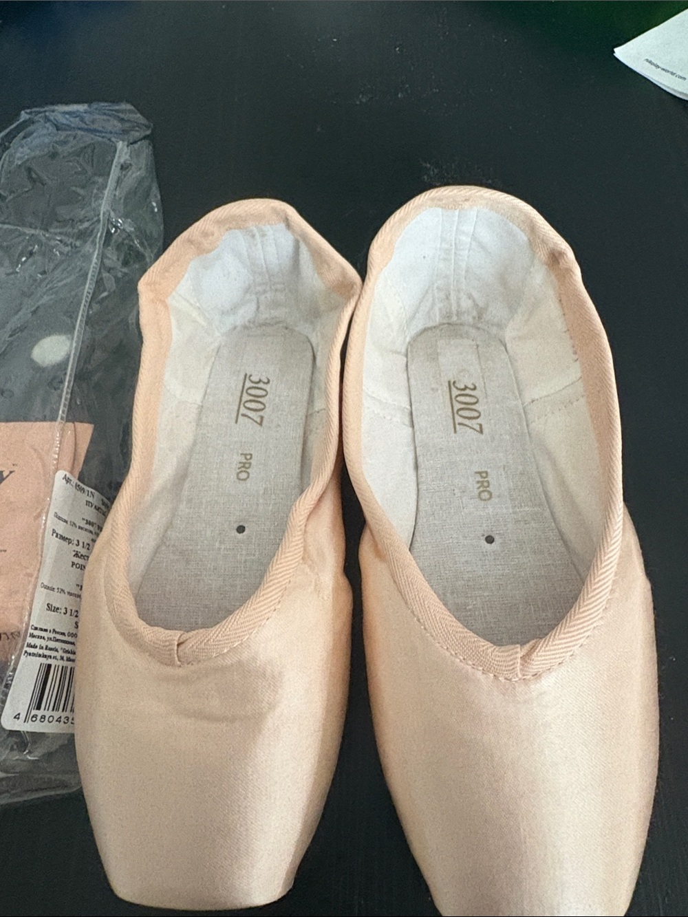 Nikolay 3007 Women's Ballet Flats in Light Pink Satin size 3.5 XX M